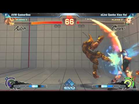 [EVO 2012 SSFIV AE Top 8] AVM GamerBee (Adon) vs eLive Qanba Xiao Hai (Cammy)