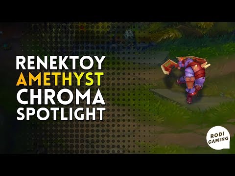 RENEKTON RENEKTOY AMETHYST CHROMA SPOTLIGHT - LEAGUE OF LEGENDS