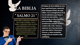 LIBRO DE LOS SALMOS:  SALMO 21👉150  ALABANZA POR HABER SIDO LIBRADO DEL ENEMIGOAL MÚSICO PRINCIPAL