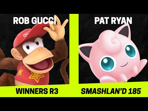SmashLAN'd 185 Winners R3 - Rob Gucci (Diddy Kong, Snake) vs Pat Ryan (Wolf, Jigglypuff) - SSBU
