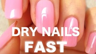 How to dry your nails FAST!!! (1 minute)