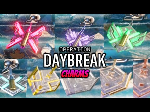 ALL OPERATION DAYBREAK *RANKED* CHARMS IN GAME SHOWCASE-SIEGE X