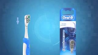 How to replace brush head of Oral-B Cross Action Power