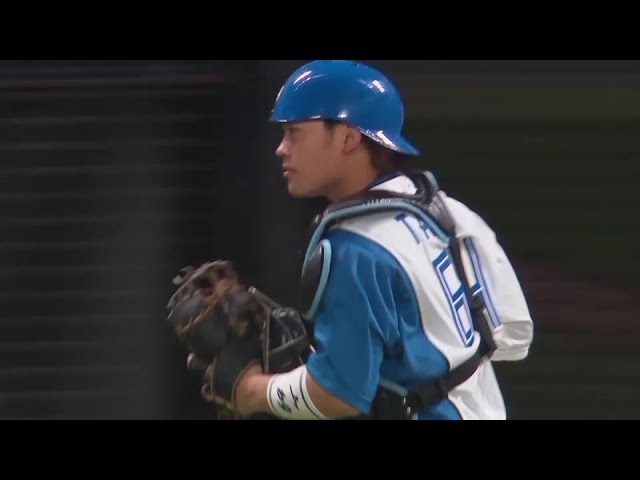 【5回表】ゆあビーム発動!! ファイターズ・田宮裕涼 自慢の強肩で投手を救うダブルプレー!!  2024年7月26日 北海道日本ハムファイターズ 対 埼玉西武ライオンズ