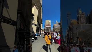 NEW YORK SUNDAY: Walking Around Midtown Manhattan, NY, USA on a Spring Day/ March, 2023 #shorts #4k