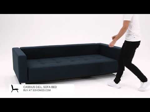 Cassius Deluxe Excess Lounger Fabric Sofa Bed by Innovation Living