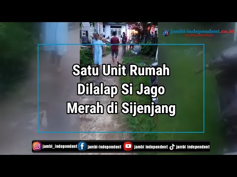 Satu Unit Rumah Dilalap Si Jago Merah di Sijenjang