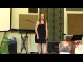 Alexandra sings the Laughing Song from Die Fledermaus