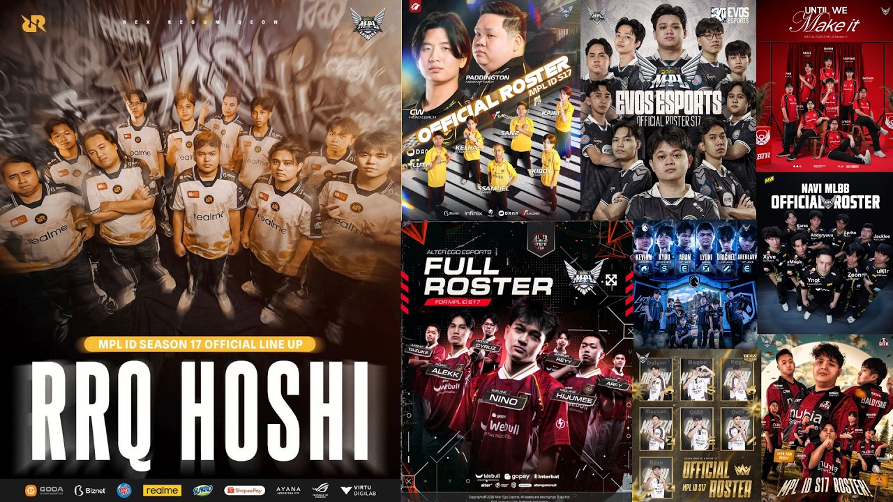DAFTAR LENGKAP TEAM & ROSTER MPL ID S17