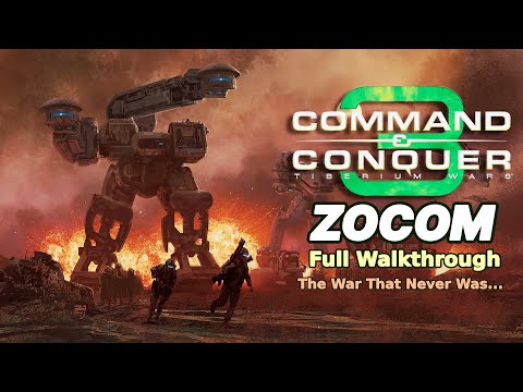 Command & Conquer Tiberium Wars - ZOCOM Campaign Full Walkthrough - Hard Difficulty