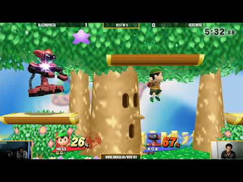 WBB #103  RedeemerZ ROB vs BlazingPasta Ness   Winners Finals   Smash 4 Singles