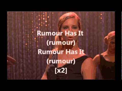 Glee Cast- Rumour Has It/ Someone Like You (with lyrics)