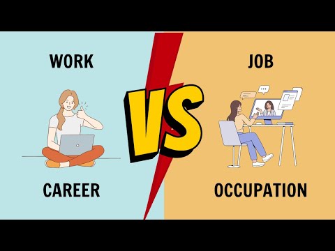 Difference Between Work, Job, Career, Occupation and Profession | Define Vocabulary in English