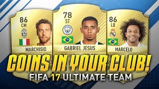 HOW TO FIND HIDDEN COINS IN YOUR CLUB! (FIFA 17 Ultimate Team Trading )