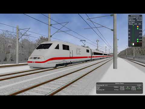 MSTS (OR): ICE 1 Fulda-Würzburg im Winter