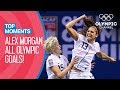 Alex Morgan ALL Olympic Goals Top Moments
