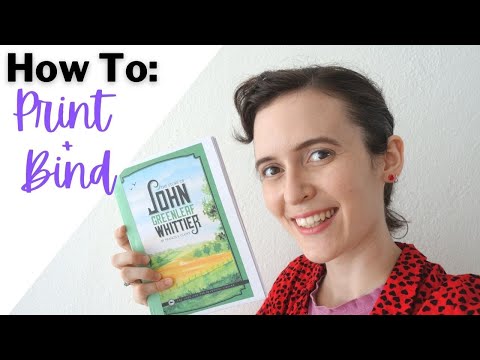 How to Print and Bind a Book | EASY TUTORIAL! |...