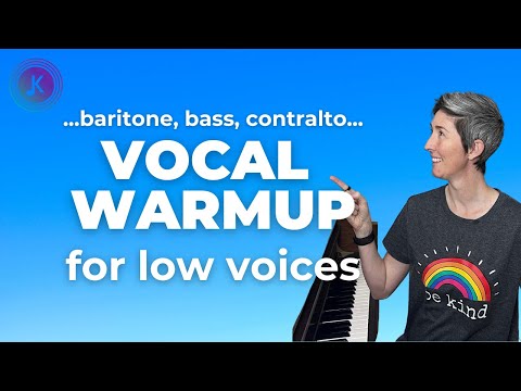Vocal Warmup for Low Voices | Baritone Bass Contralto Vocal Warmups for Singers