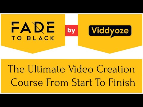 Fade To Black by Viddyoze Review Bonus - The Ultimate Video Creation Training Course Video