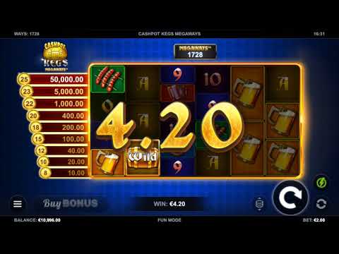 Cashpot Kegs Megaways – Video Gameplay