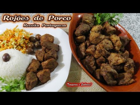 ROJÕES DE PORCO receita tradicional Portuguesa