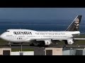 ED FORCE ONE Iron Maiden 747 400 Takeoff At Auckland Airport