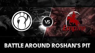Battle around Roshan's pit by iG vs Team Empire @ Major All Stars