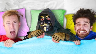 CLOAKER SLEEPOVER at Safe House and Trying to Unmask Him at 3AM while Sleeping
