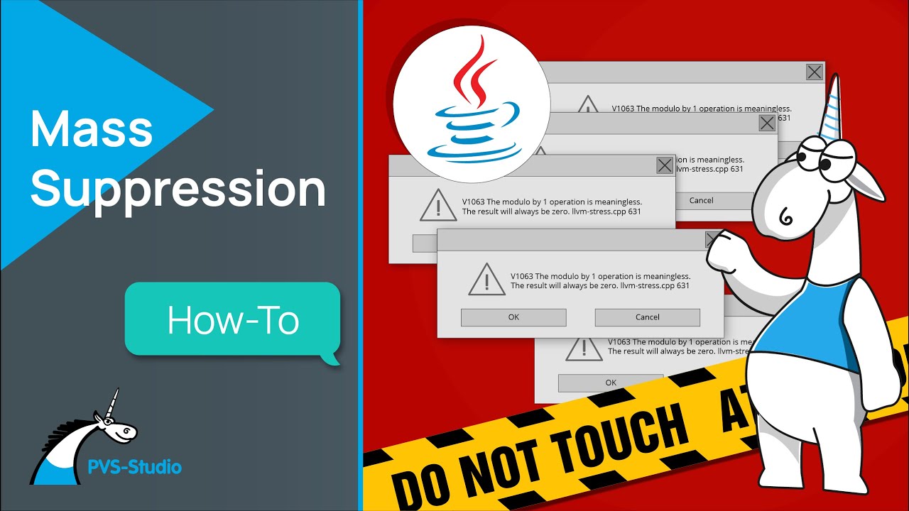 How to Use Mass Suppression in PVS-Studio for Java?