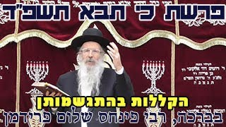 פרשת כי תבא תשפ"ד-הרב פינחס שלום פרידמן-הקללות בהתגשמותן