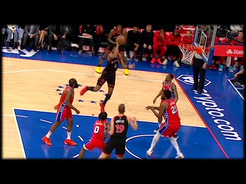 Scottie Barnes with the circus shot - Raptors vs 76ers | March 31, 2023