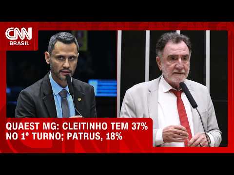 Em MG, Cleitinho tem 37% no 1º turno; Patrus, 18%, aponta Quaest | HORA H