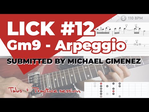 Guitar Lick #12 - Gm9 - Arpeggio by Michael Gimenez