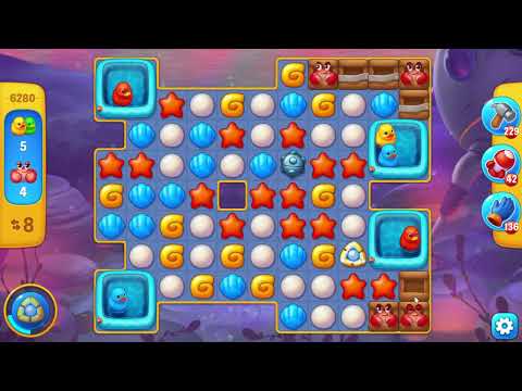 Fishdom 6280 Level - 18 moves - NO BooSTERS