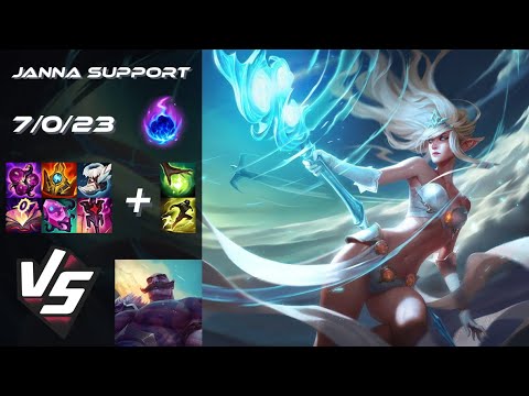 SUPPORT Janna vs Braum - EU Master Patch 15.1