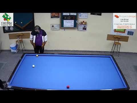 5ª JORNADA LLIGA  CATALANA 3 BANDES  3ª DIV  GRUP"A" CLUB BILLAR CANET VS C.B.PRAT