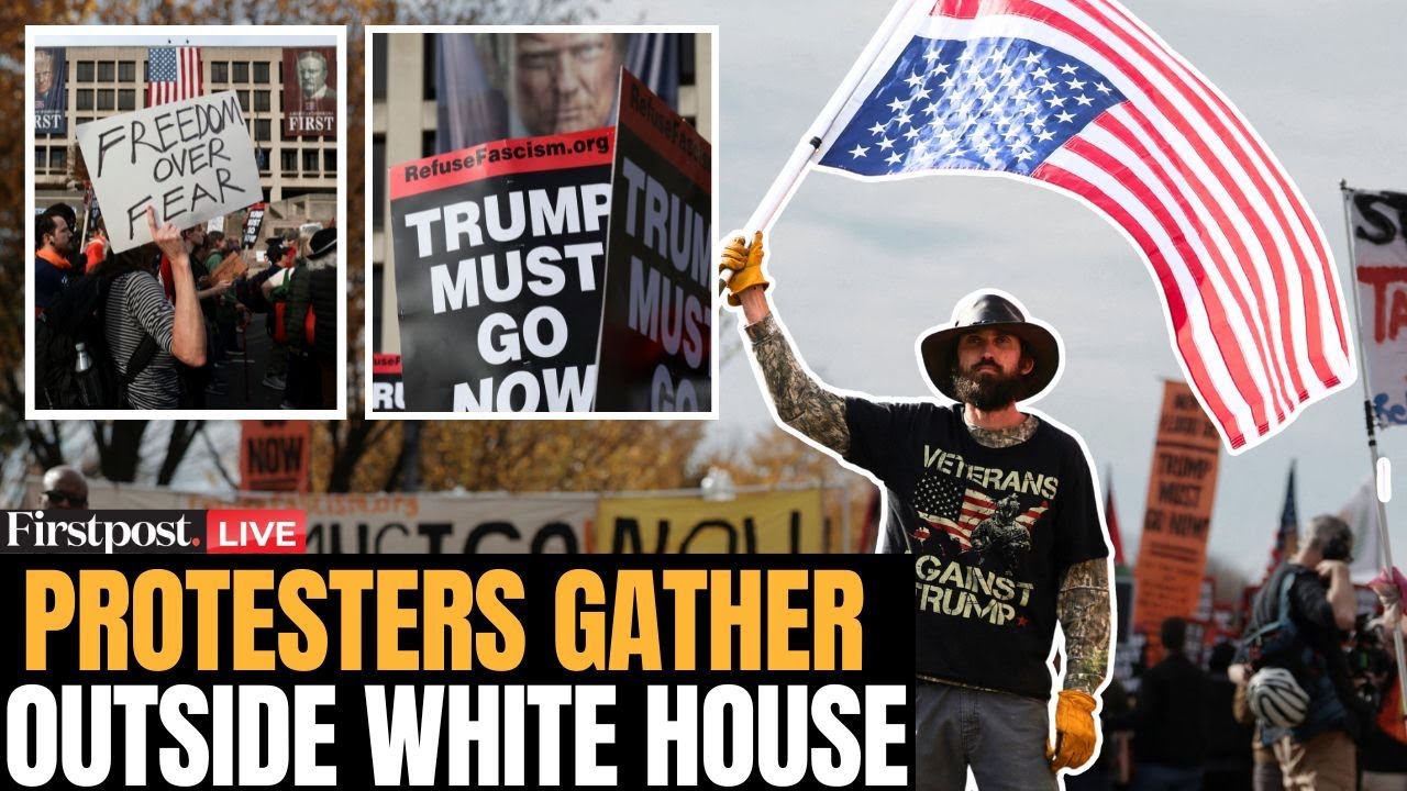 LIVE: Anti-Trump Protesters Rally Outside the White House | Donald Trump | N18G