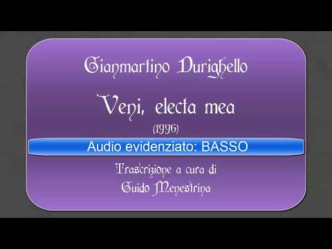 Durighello - Veni electa mea evid BASSO