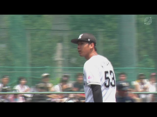 【ファーム】伸びのある真っ直ぐ!! マリーンズ・木村優人 外いっぱいのボールで見逃し三振!!  2024年8月3日 千葉ロッテマリーンズ 対 東京ヤクルトスワローズ