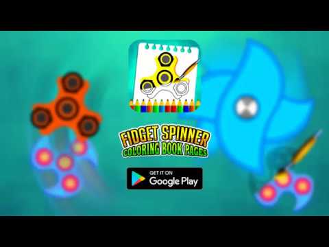 Fidget Spinner Kids Coloring Book Pages Video