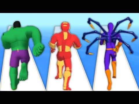 Hero Verse Run vs Mashup Hero vs Superhero Pick 3D - Triple Game