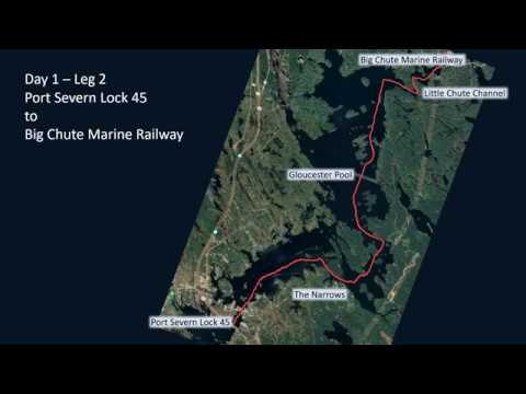 Trent Severn Boat Trip Day 1 Leg 2 -  Port Severn to Big Chute