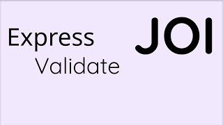 express validate form with JOI