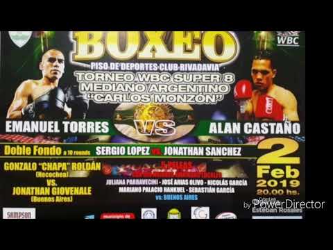 Super 8 Medianos "Carlos Monzón". Alan Castaño vs Emanuel Francisco Torrez