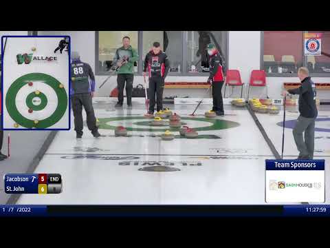 Jason Jacobson vs. Jesse St. John - Draw 3 - SaskTel Curling Stadium SCT Players' Championship