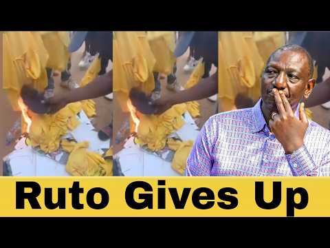 How Ruto Was Rejected in Ukambani! Kitui Crowd Burns UDA Merchandise as Chants of Ruto Wantam 2027