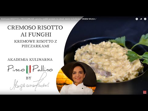 Kremowe RISOTTO z PIECZARKAMI, pyszny, szybki przepis na obiad, danie na kolację / OKIEM WILKA /