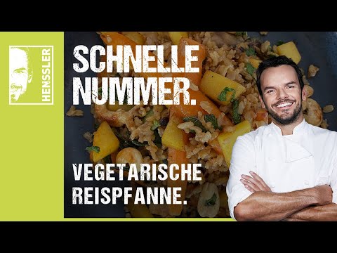 Quick vegetarian rice pan recipe by Steffen Henssler