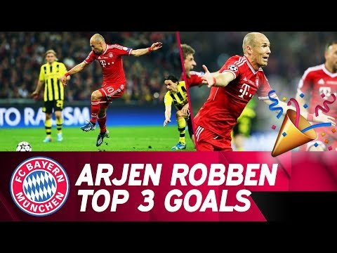 💯 🎉 100 Champions League Games: Arjen Robben's Top 3 Goals!⚽🔥