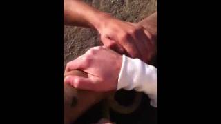 Rough take off in hot air balloon